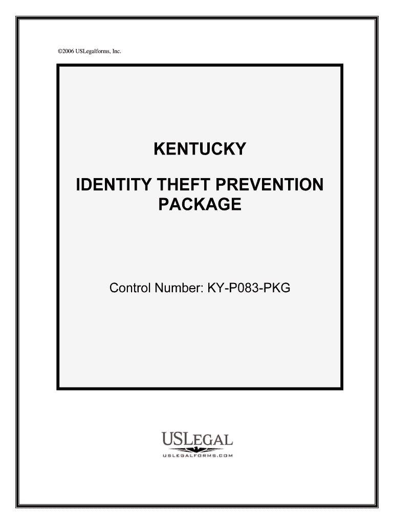 Identity Theft and Security Zes Kentucky Attorney General  Form