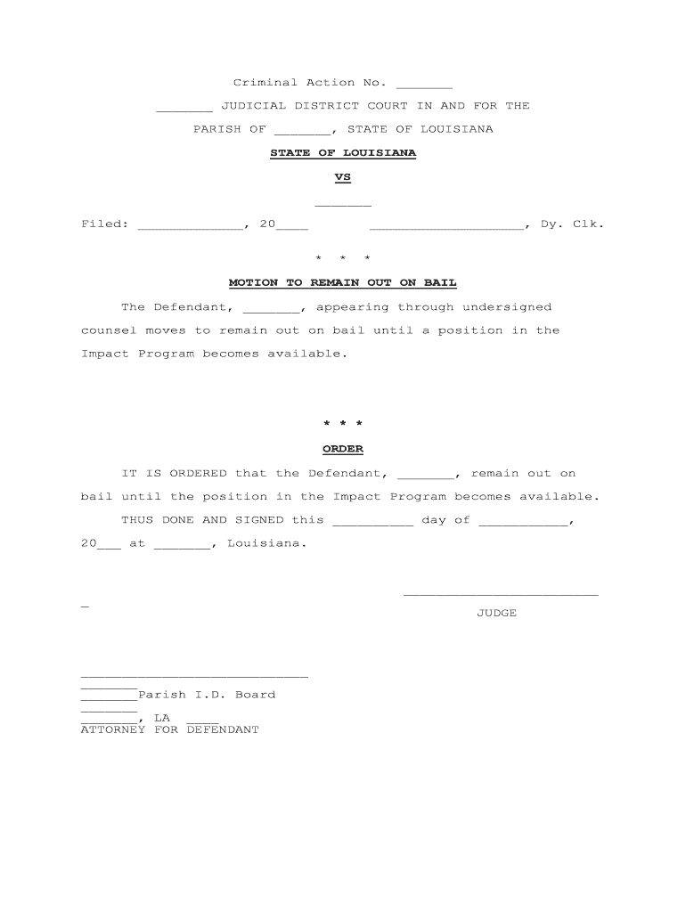 State of Louisiana VS Brady T Flynn Louisiana  Form