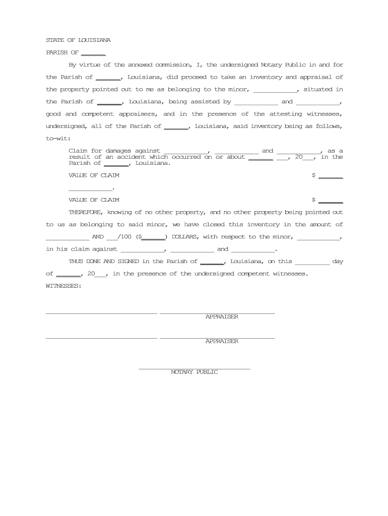 STATE of LOUISIANA DEPARTMENT of HEALTH and HOSPTIAL VITAL  Form
