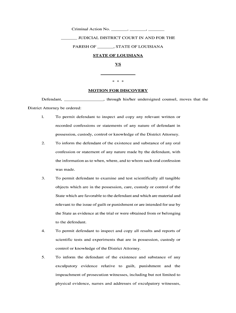 Collection of Court Costs and Fines by Louisiana Judicial  Form