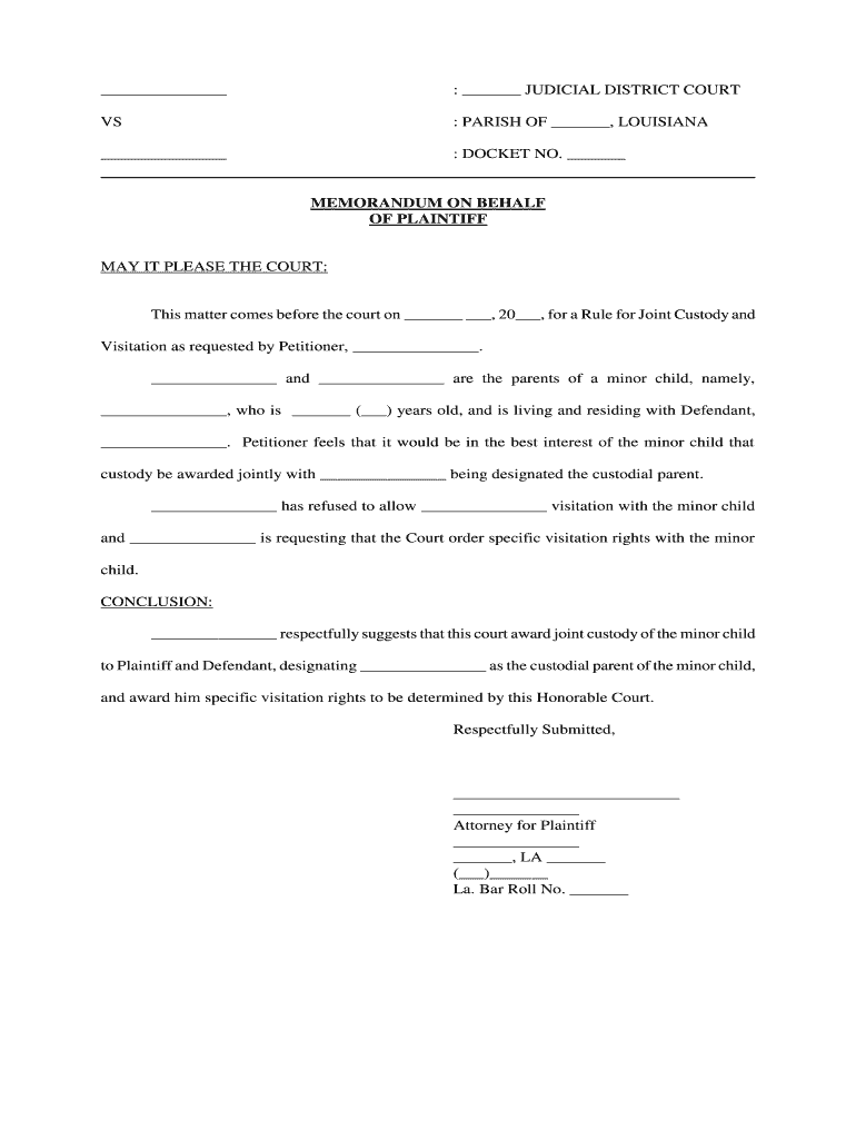 Rule to Show Cause 21st Judicial District Court  Form