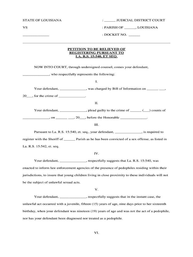 RS 15543 1 Written Notification by the Courts; Form to Be