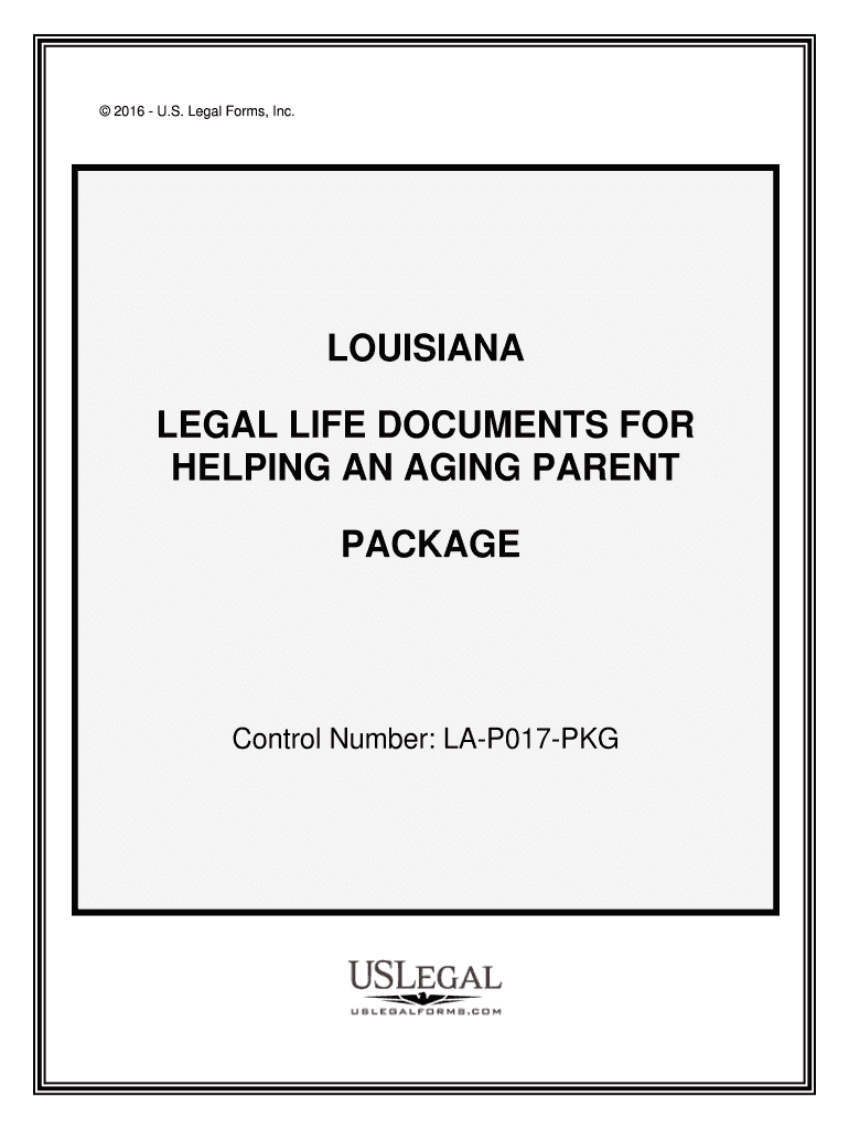 Control Number LA P017 PKG  Form