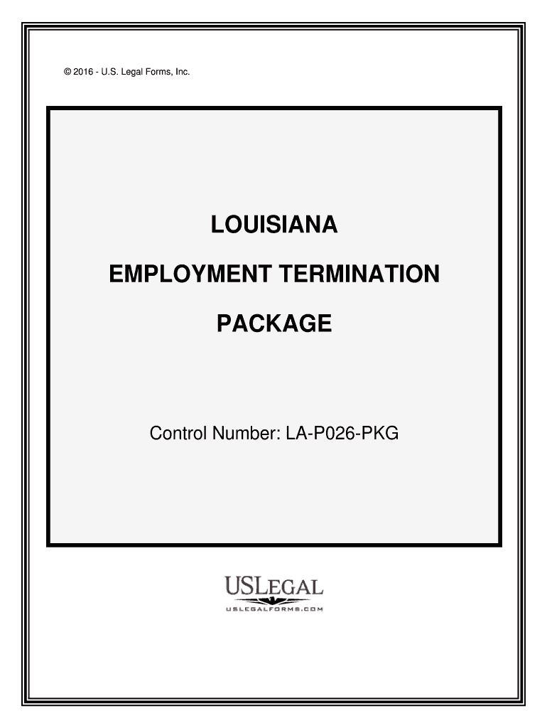 Control Number LA P026 PKG  Form