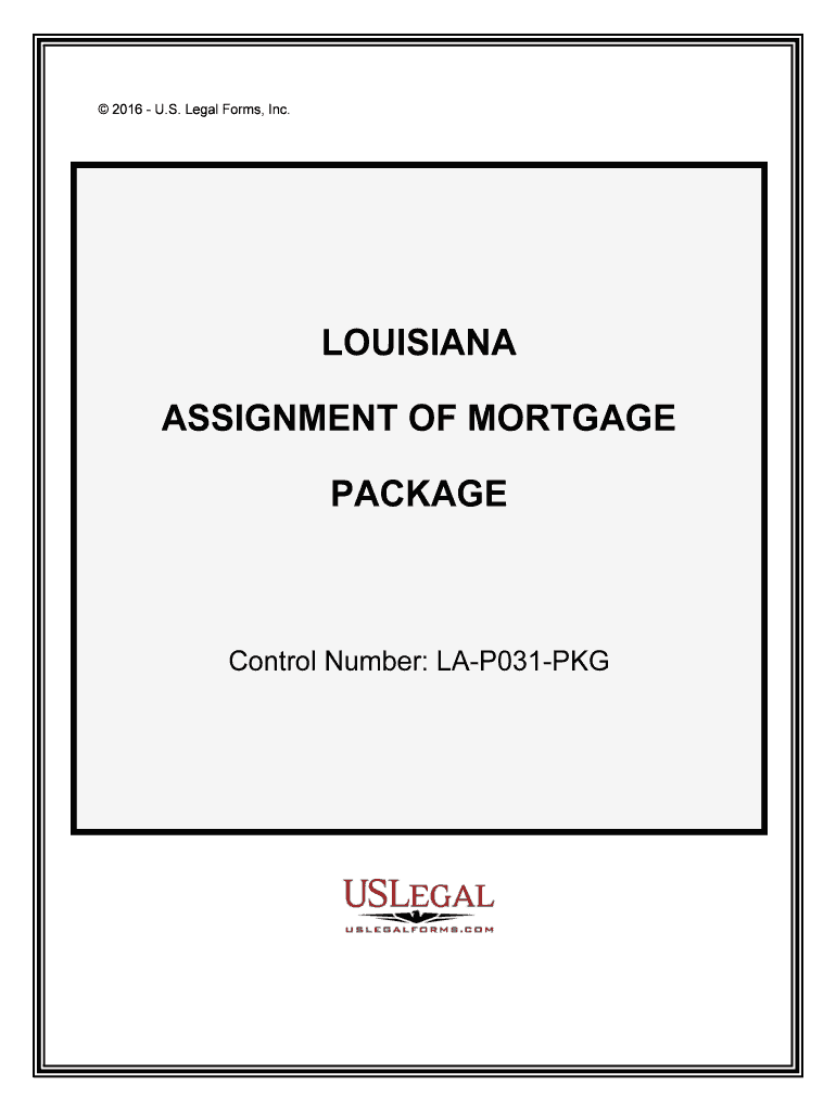 Control Number LA P031 PKG  Form