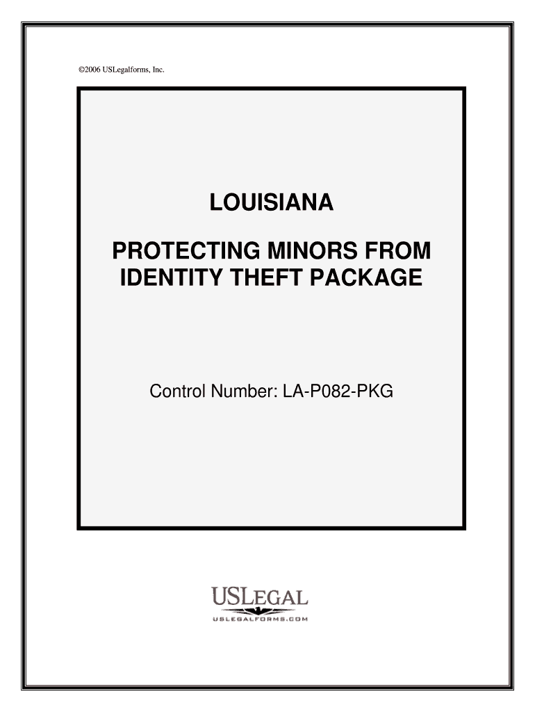 Control Number LA P082 PKG  Form