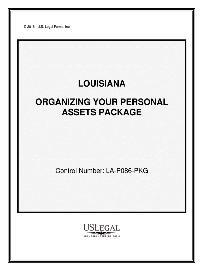 Control Number LA P086 PKG  Form