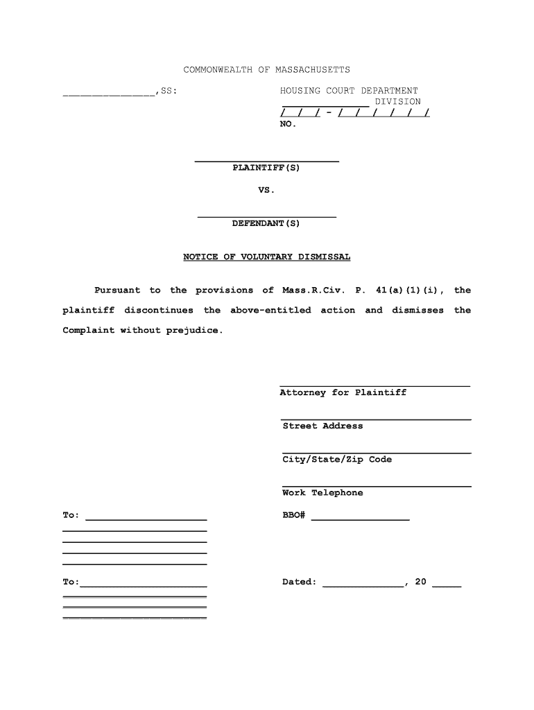 Pursuant to the Provisions of Mass  Form