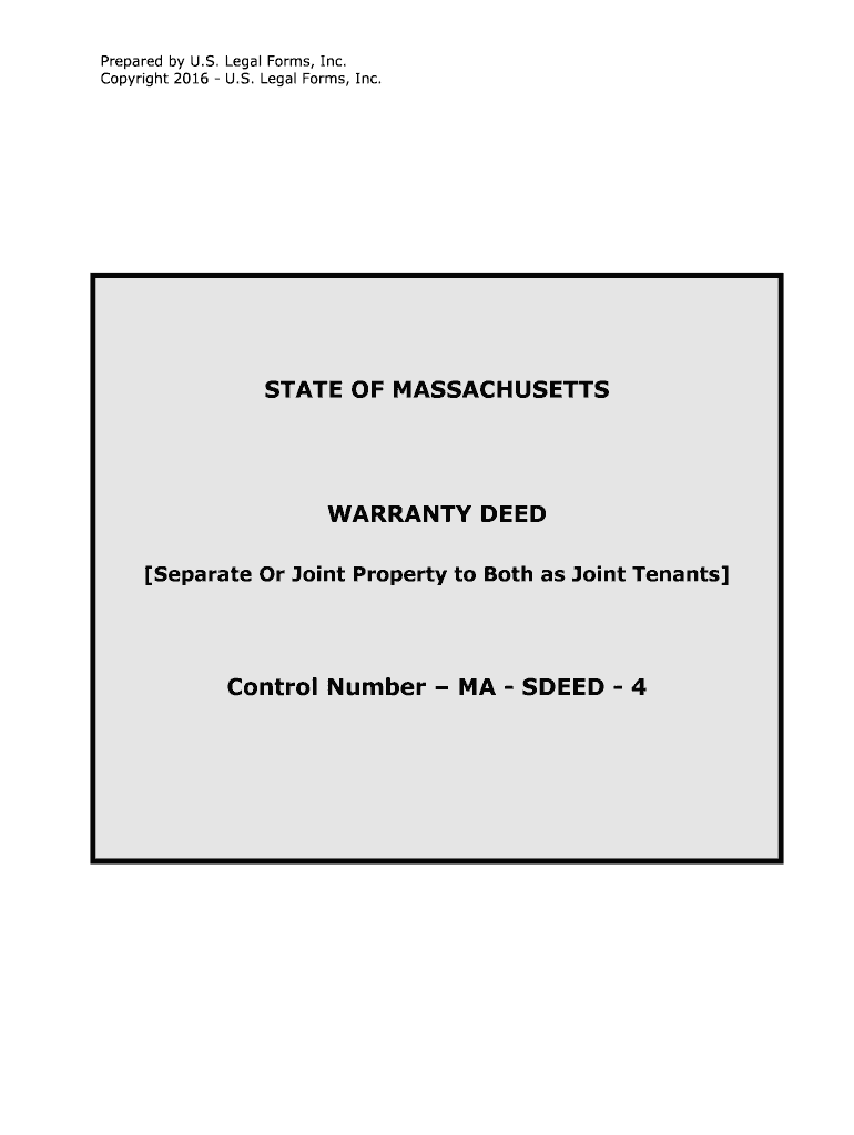 Separate or Joint Property to Both as Joint Tenants  Form