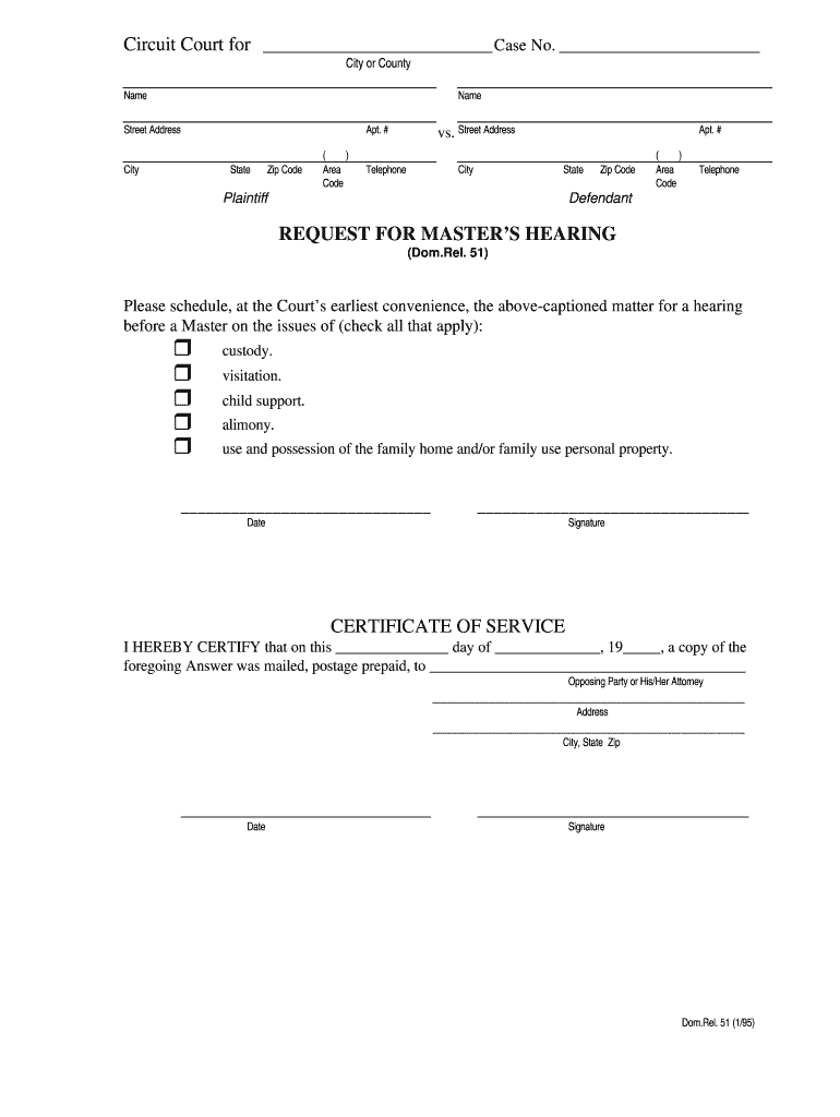 DOMREL51 DOC  Form