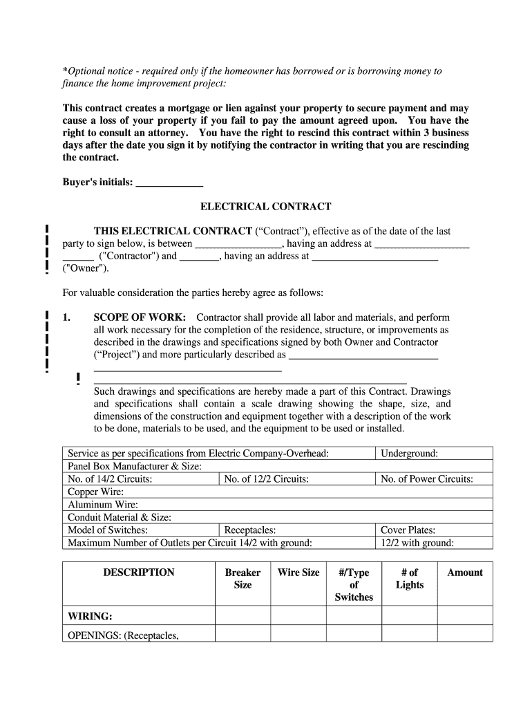 This Contract Creates a Mortgage or Lien Against Your Property to Secure Payment and May  Form