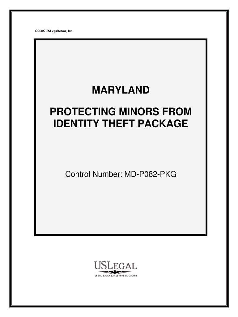 Control Number MD P082 PKG  Form