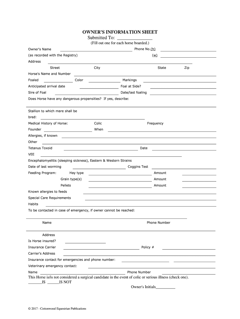 Date of Last Worming  Form