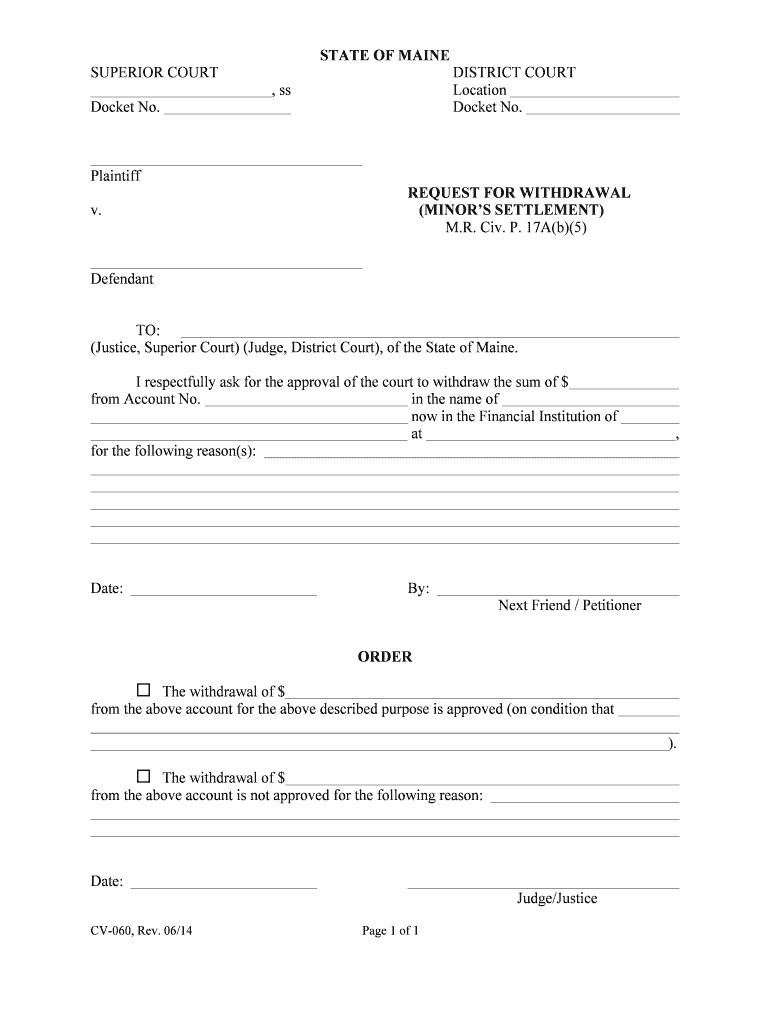 CV 060, Req for Withdraw Minor Stmnt, Rev 06 14 DOC  Form