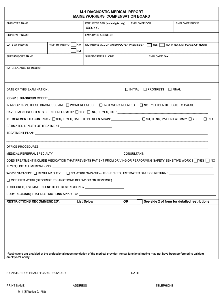 M1 Workers Comp Form Pdffiller Fill Out And Sign Printable Pdf