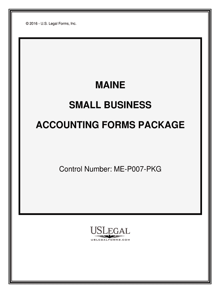 Control Number ME P007 PKG  Form