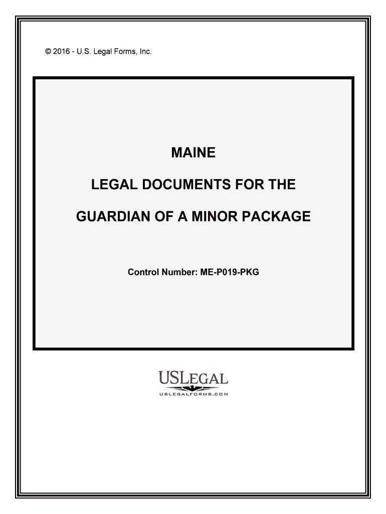 Control Number ME P019 PKG  Form