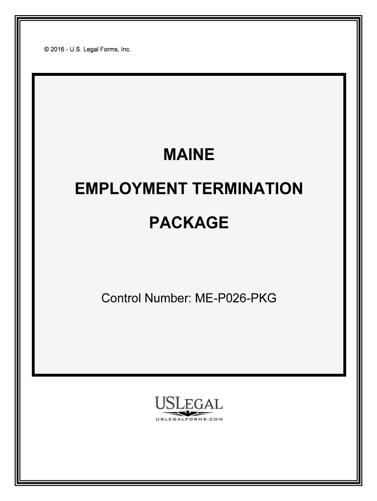 Control Number ME P026 PKG  Form