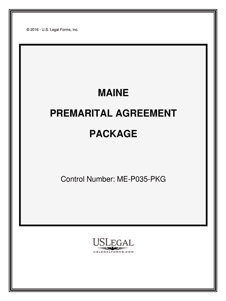 Maine Prenuptial Agreement Form DownloadUS Legal Forms