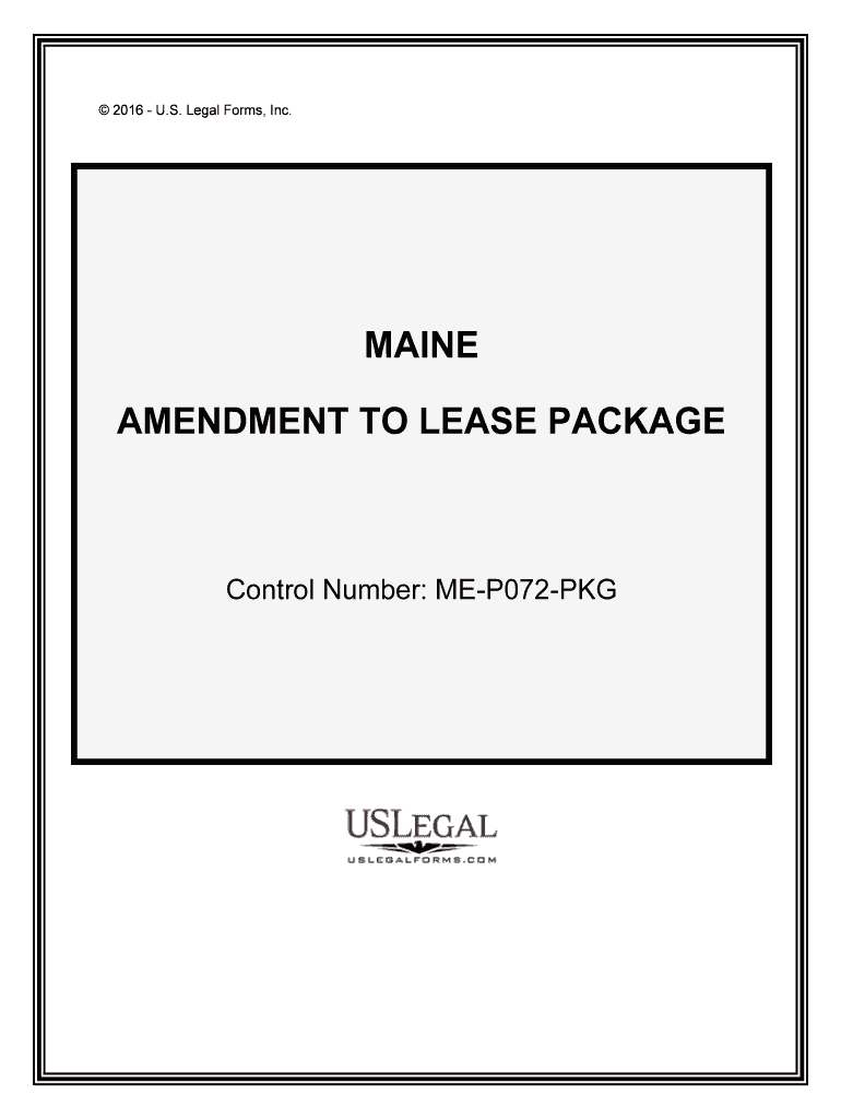 Control Number ME P072 PKG  Form