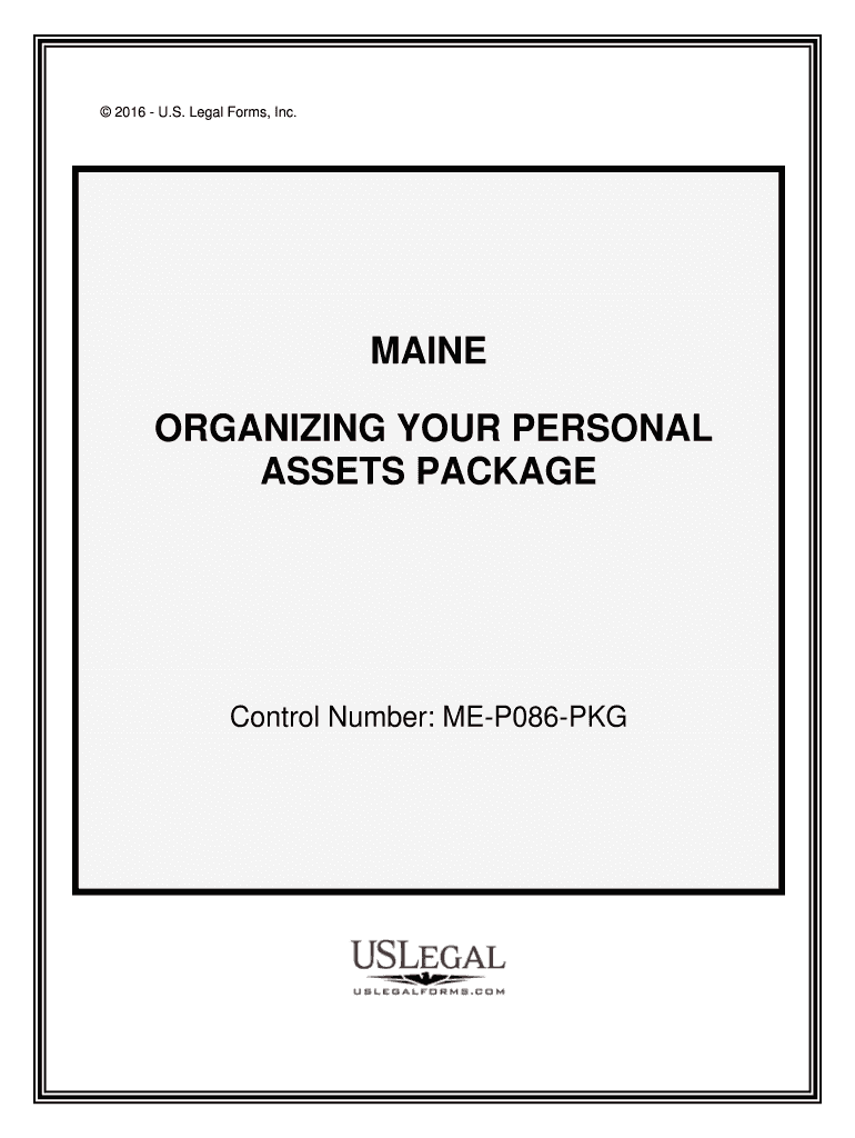 Control Number ME P086 PKG  Form