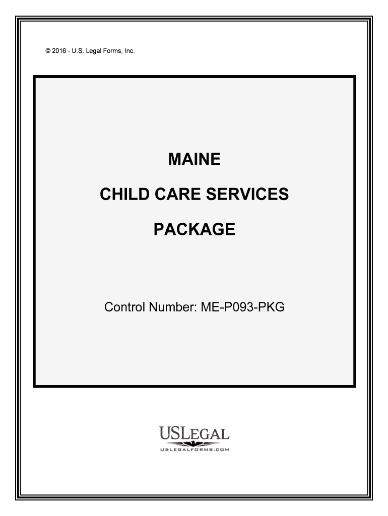 Control Number ME P093 PKG  Form