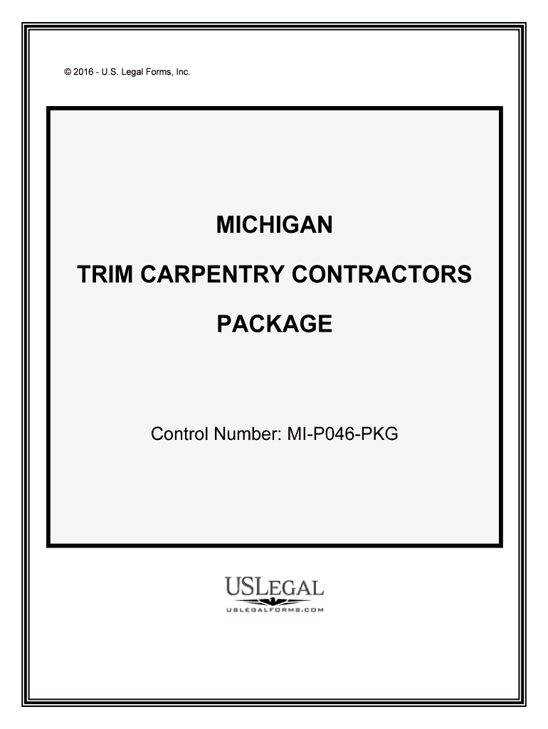 Pre License Carpentry and Code Book PackageMichigan  Form
