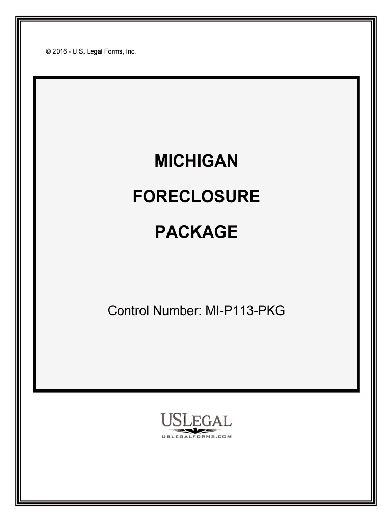 Foreclosure and Eviction for HomeownersMichigan Legal Help  Form