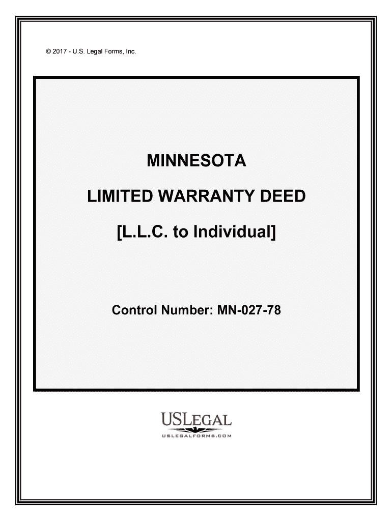 Minnesota Deed FormsQuit Claim, Warranty, and Special