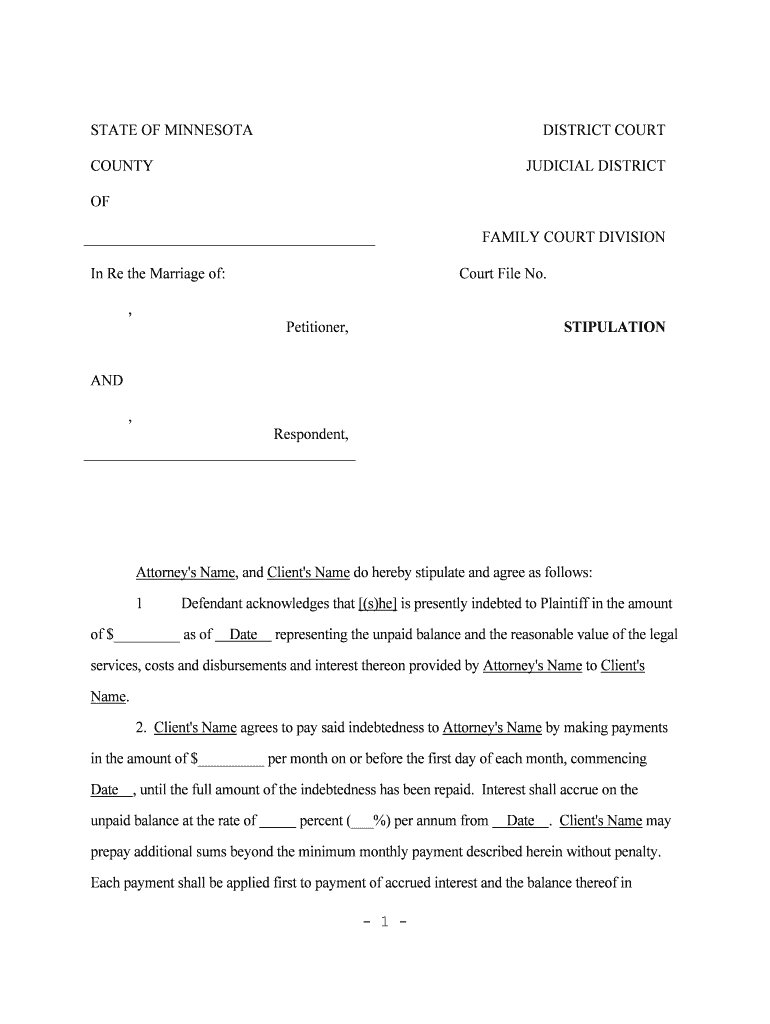 Judicial District Court File Number Assigned Judge Case Type  Form