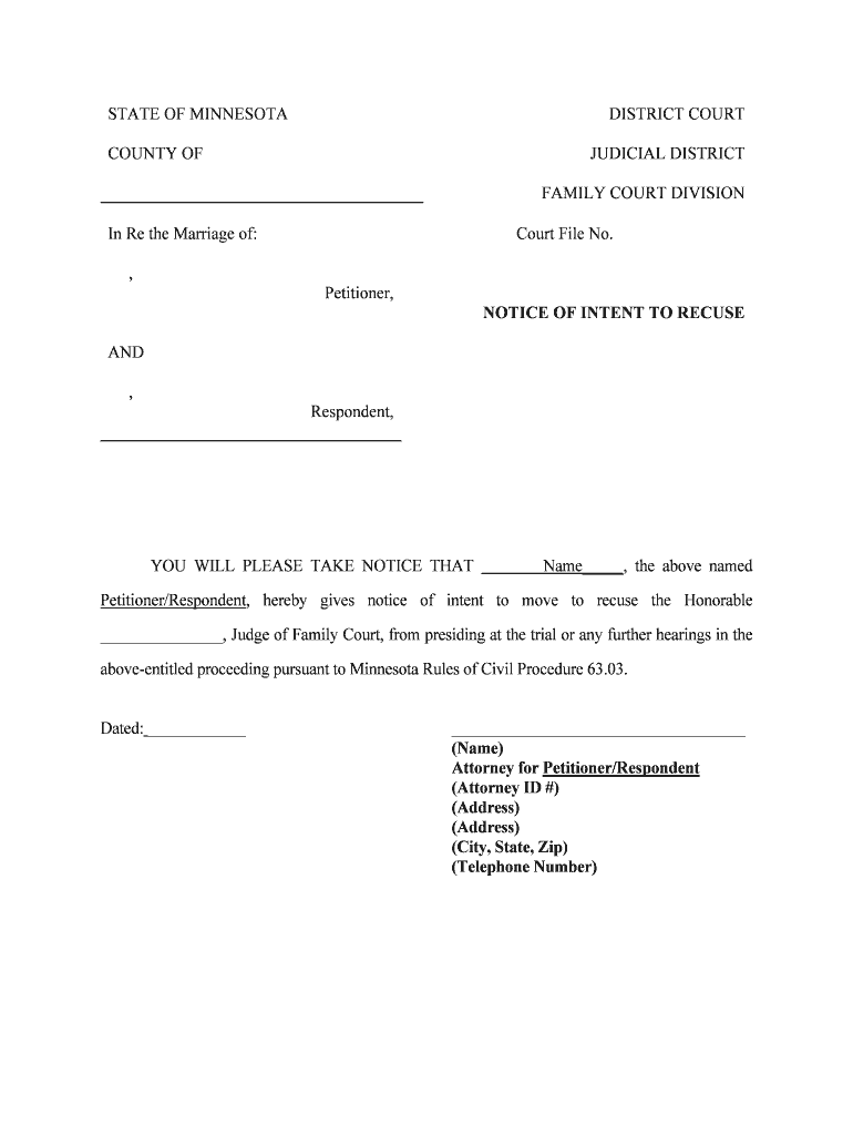 Washington County District Court Minnesota Judicial Branch  Form