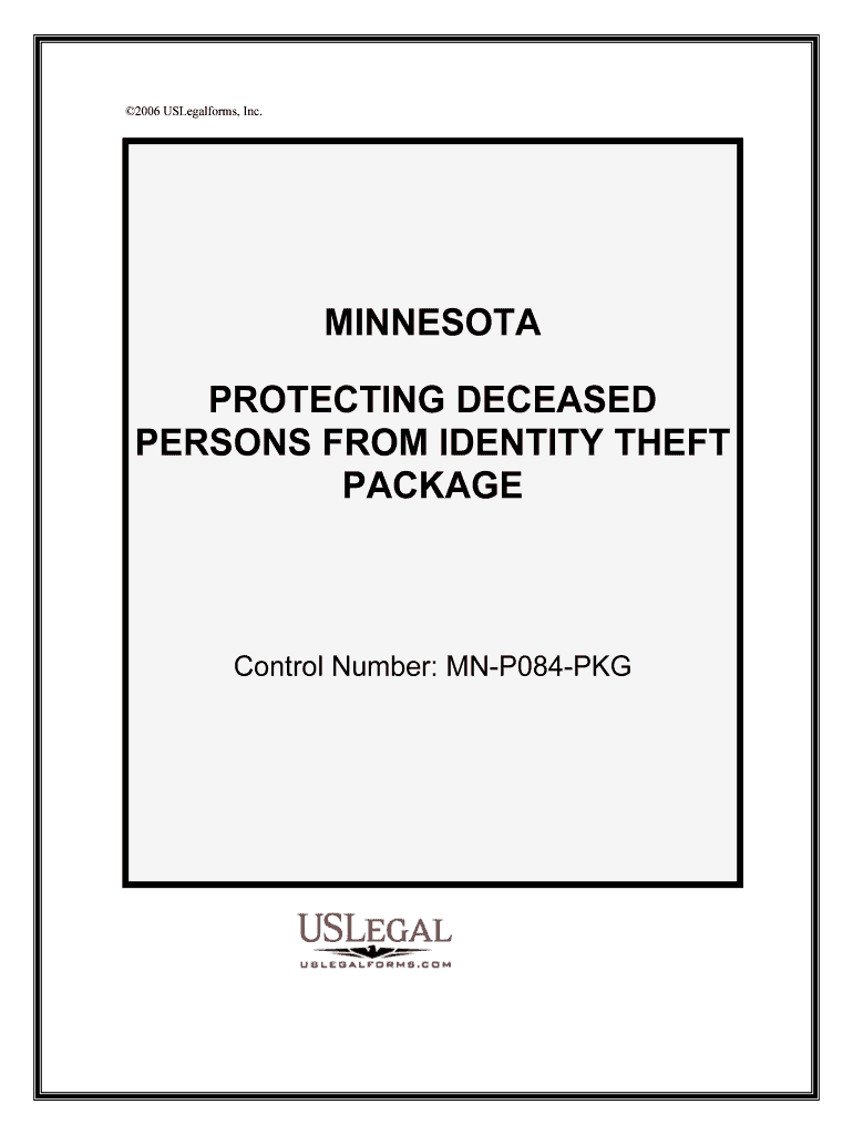 Control Number MN P084 PKG  Form