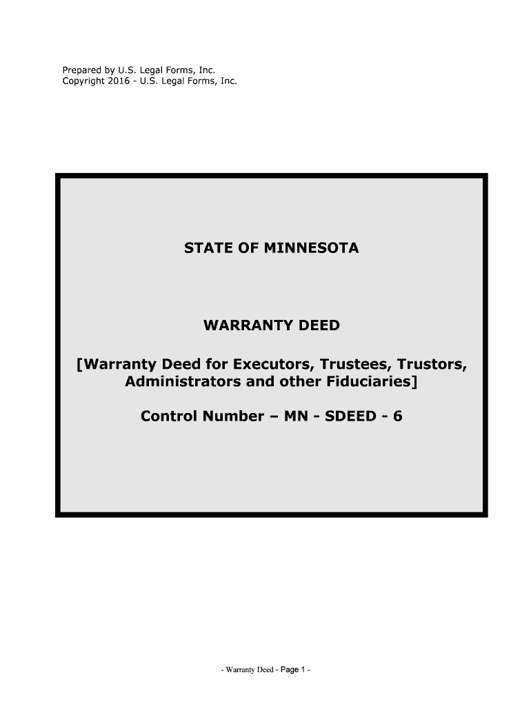 Minnesota Quit Claim Deeds Warranty DeedsUS Legal  Form