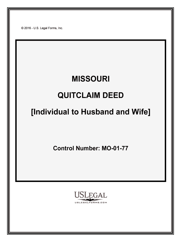 Fill and Sign the Free Missouri Quit Claim Deed Templates PDF Ampamp DOCX Form