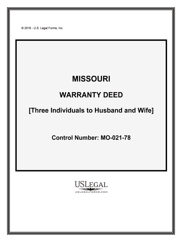 Three Individuals to Husband and Wife  Form