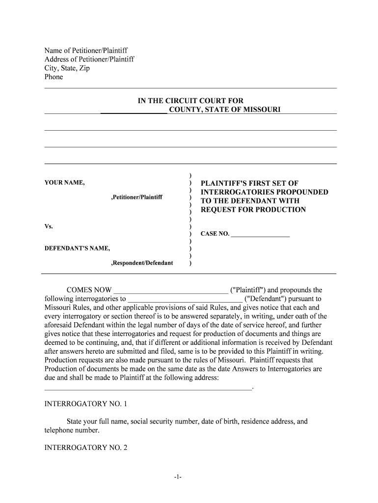 SAMPLE Jackson County Circuit Court  Form