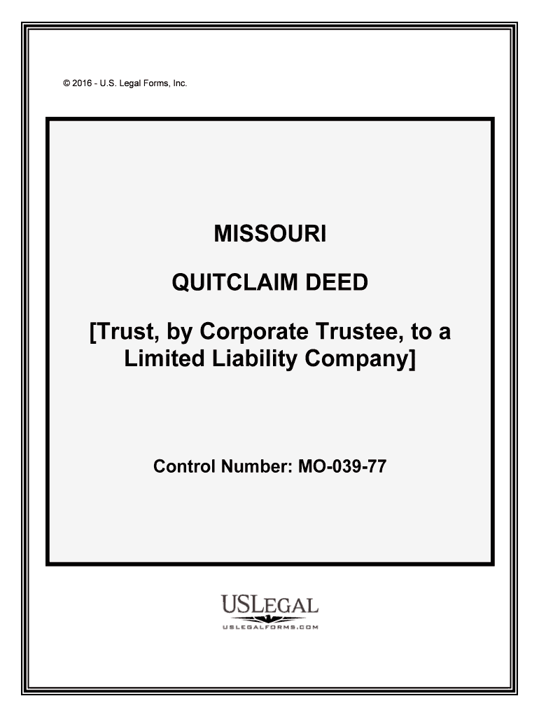 Trust, by Corporate Trustee, to a  Form