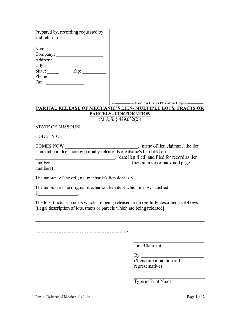 PARCELS CORPORATION  Form