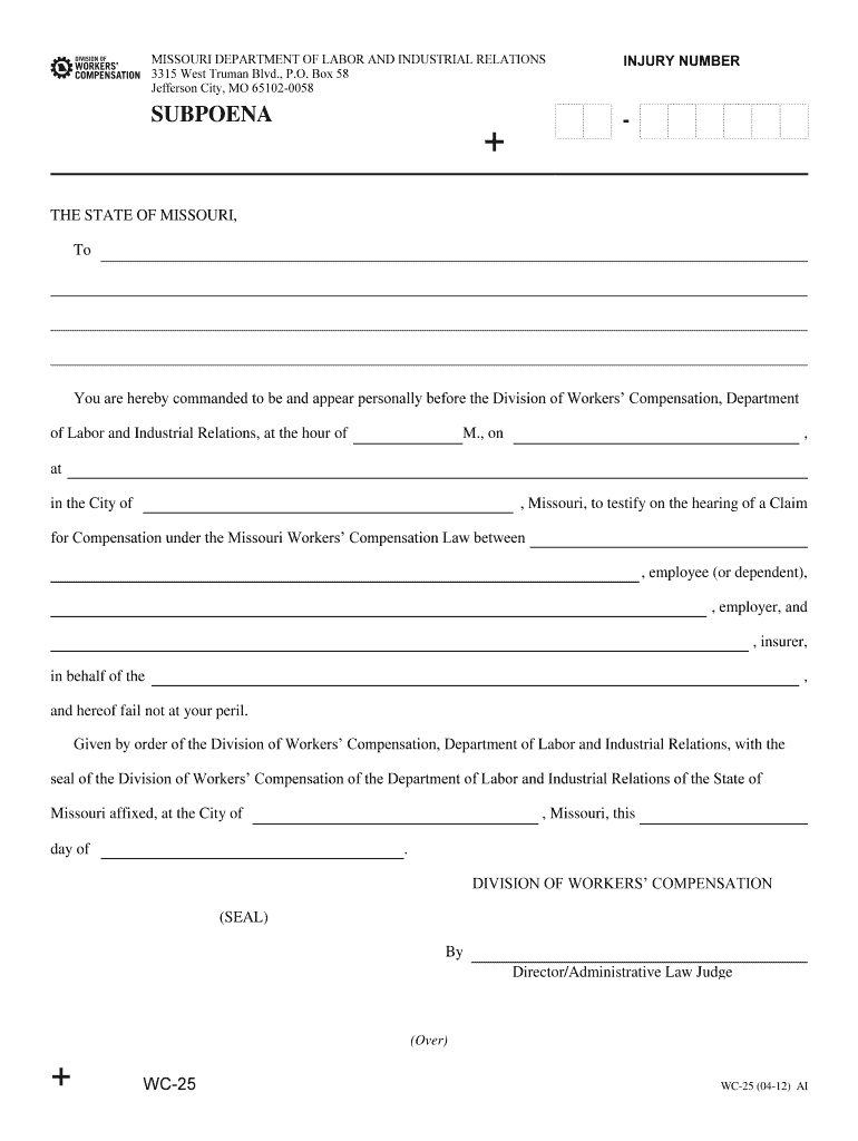 Contact Us Missouri Department of Labor MO Gov  Form