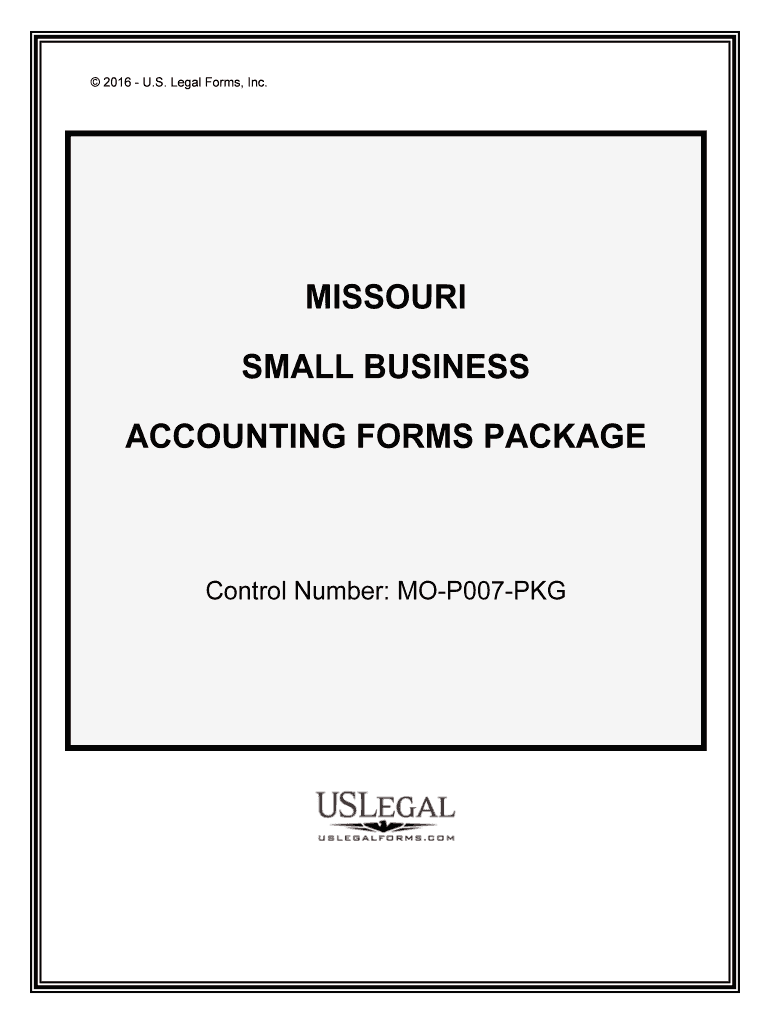 Control Number MO P007 PKG  Form