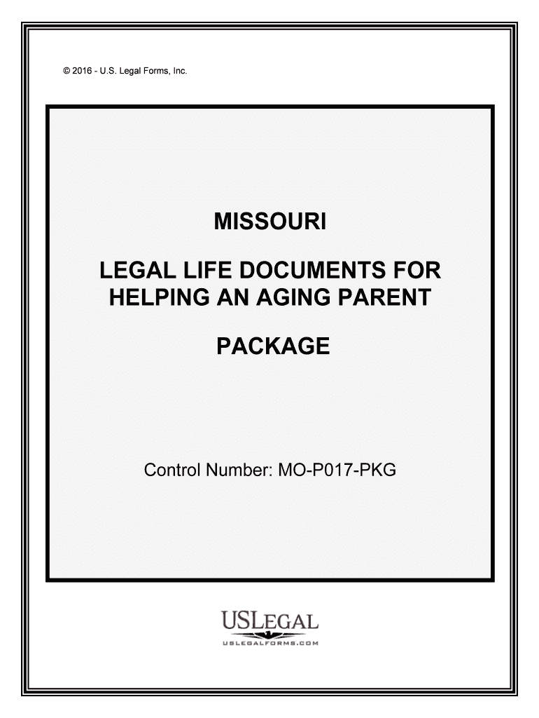 Control Number MO P017 PKG  Form