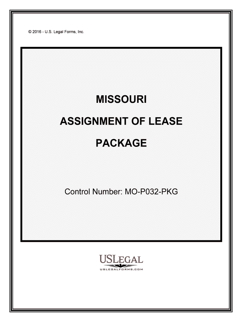 Control Number MO P032 PKG  Form