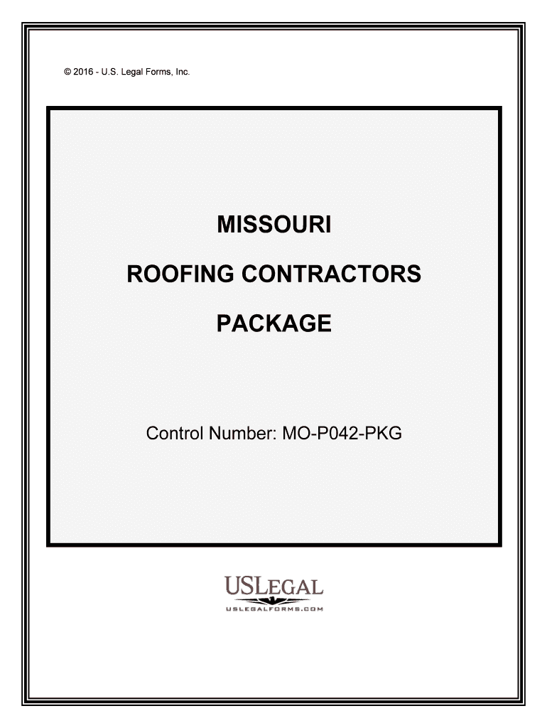 Control Number MO P042 PKG  Form