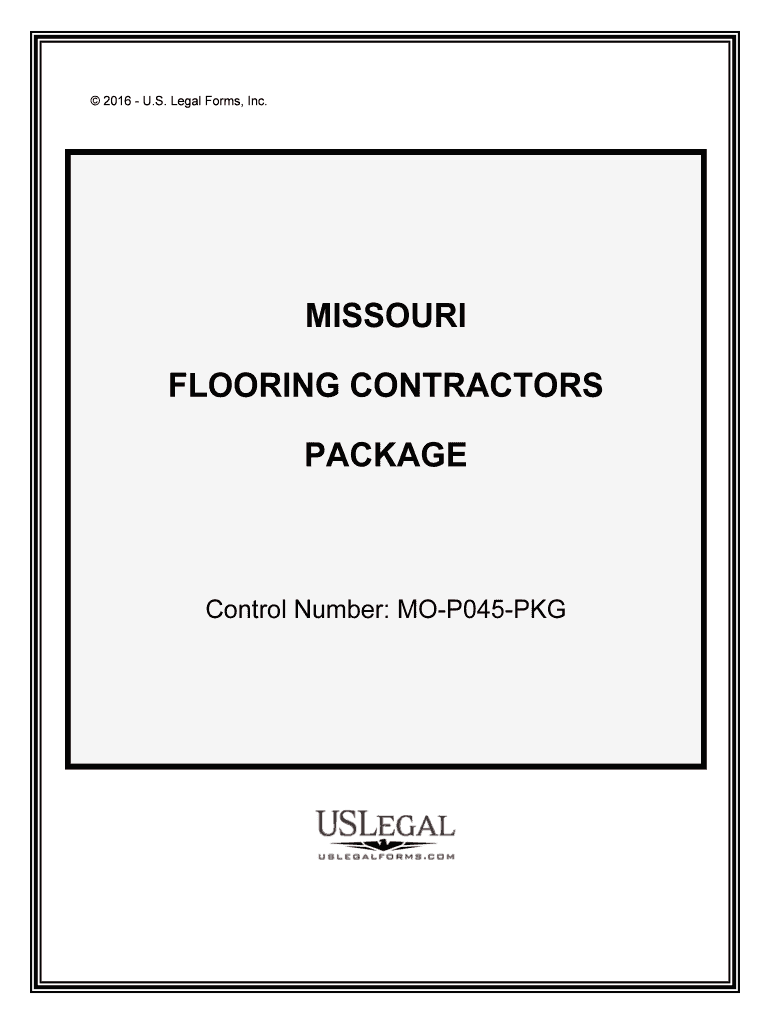 Control Number MO P045 PKG  Form