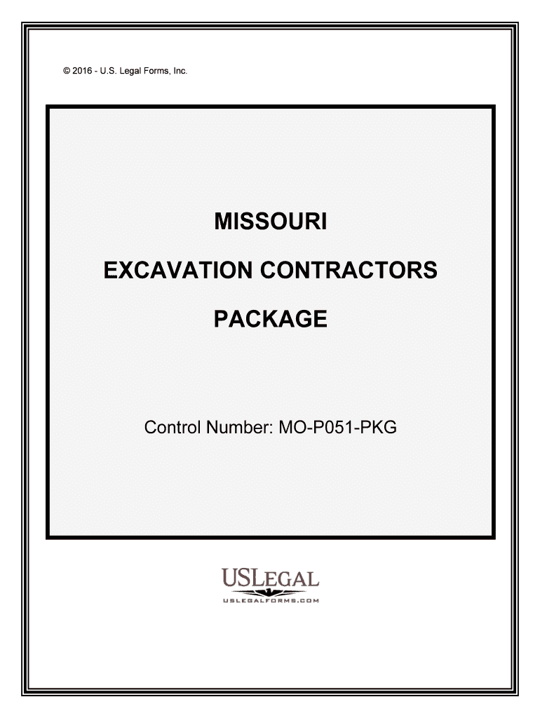 Control Number MO P051 PKG  Form