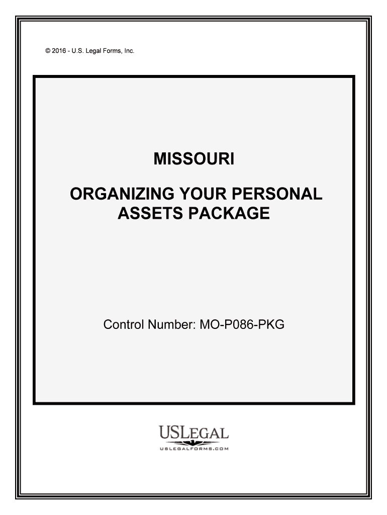 Control Number MO P086 PKG  Form