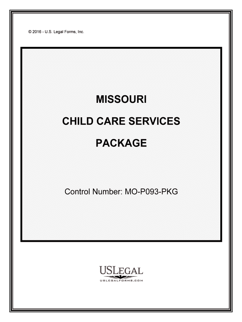 Control Number MO P093 PKG  Form