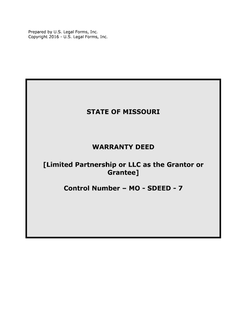 Limited Partnership or LLC as the Grantor or  Form