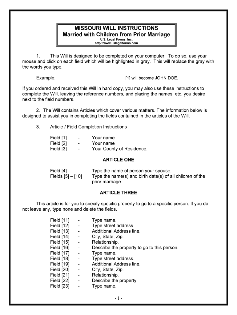 Fill and Sign the To Have a Life Estate in the Property Form