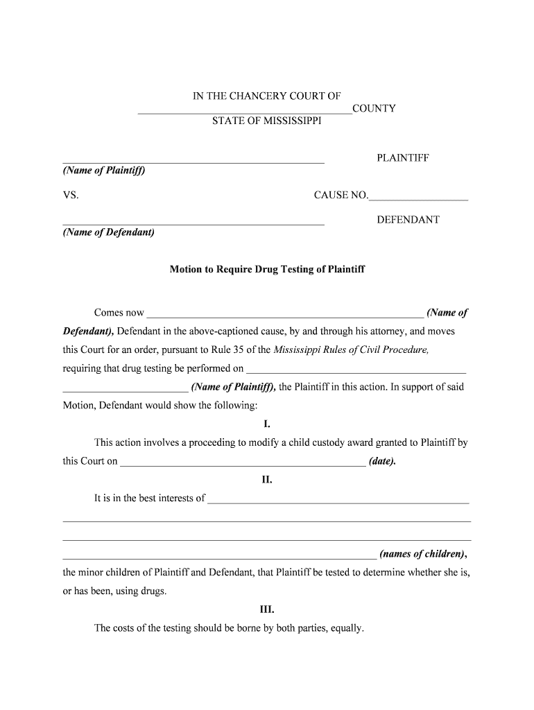 OVERVIEW of the COURT SYSTEM in the STATE of MISSISSIPPI I  Form